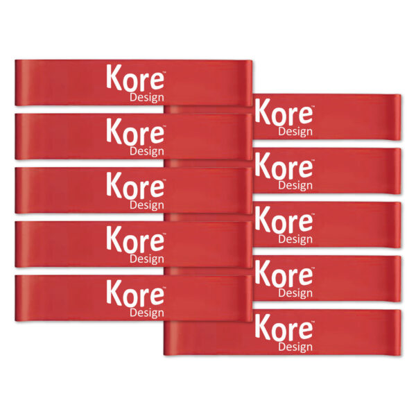 Kore Design™ Fidget Kick Bands Latex (10” to 16”) 10-Pack, Red