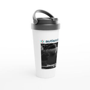 White 15oz Stainless Steel Travel Mug